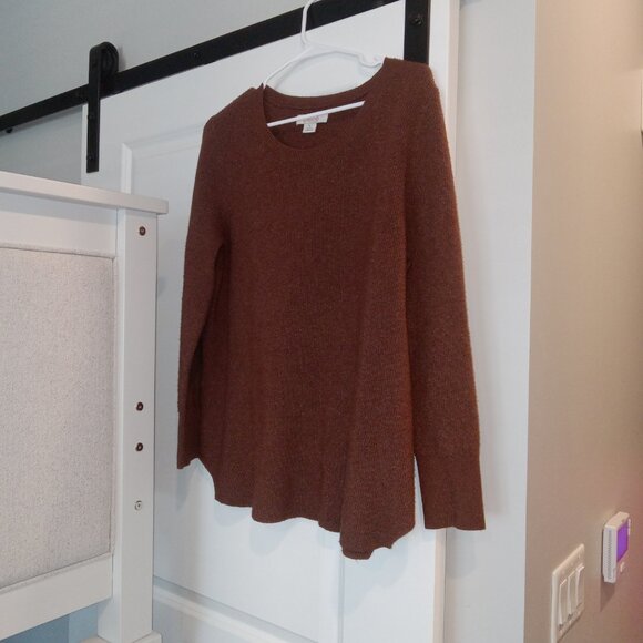 GREAT DARK BROWN SOFT TUNIC SWEATER - Picture 1 of 5